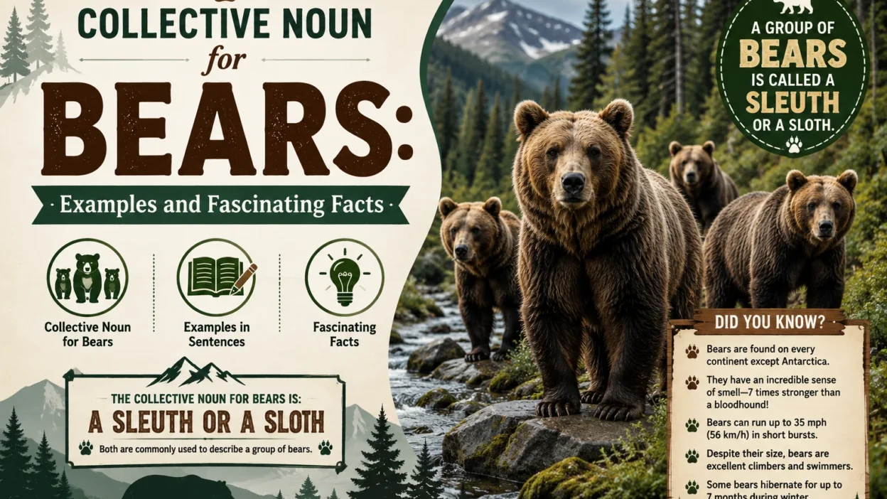 Collective Noun for Bears: Examples and Fascinating Facts