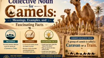Collective Noun for Camels: Meanings, Examples, and Fascinating Facts