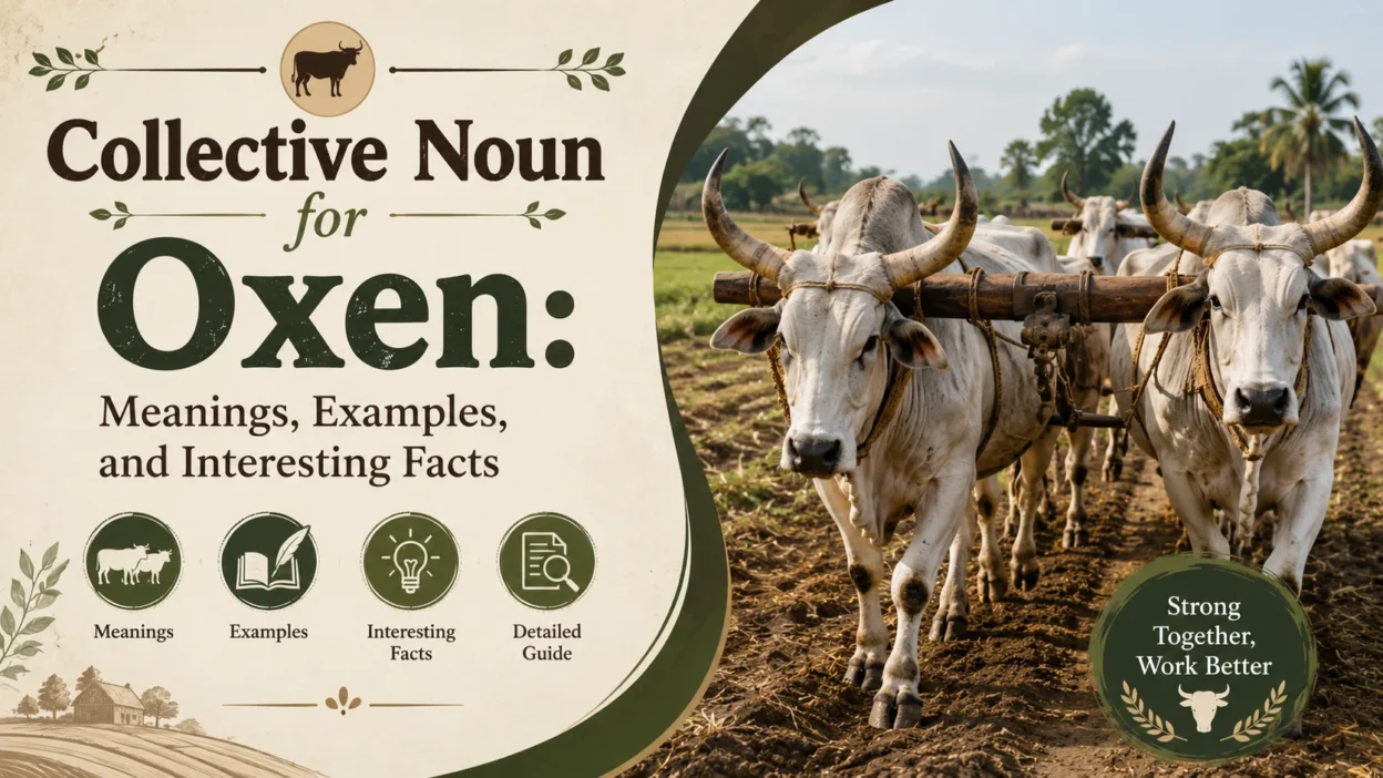 Collective Noun for Oxen: Meanings, Examples, and Interesting Facts