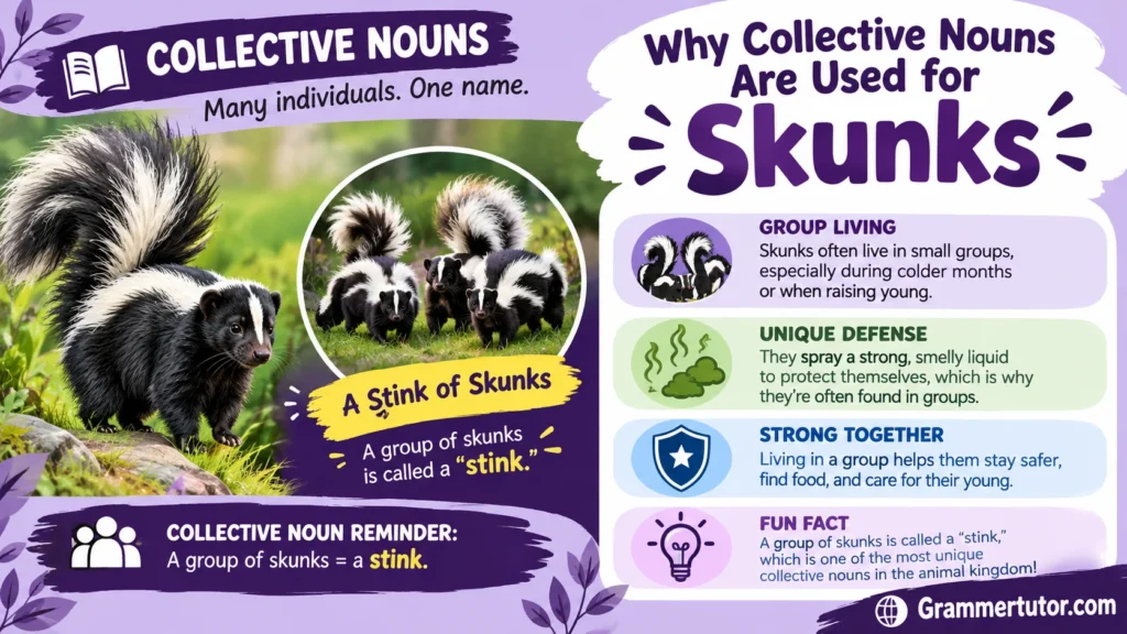 Why Collective Nouns Are Used for Skunks