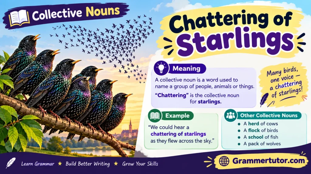Chattering of Starlings