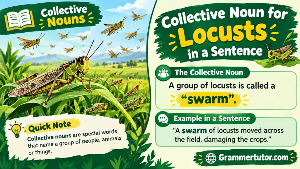 Collective Noun for Locusts in a Sentence