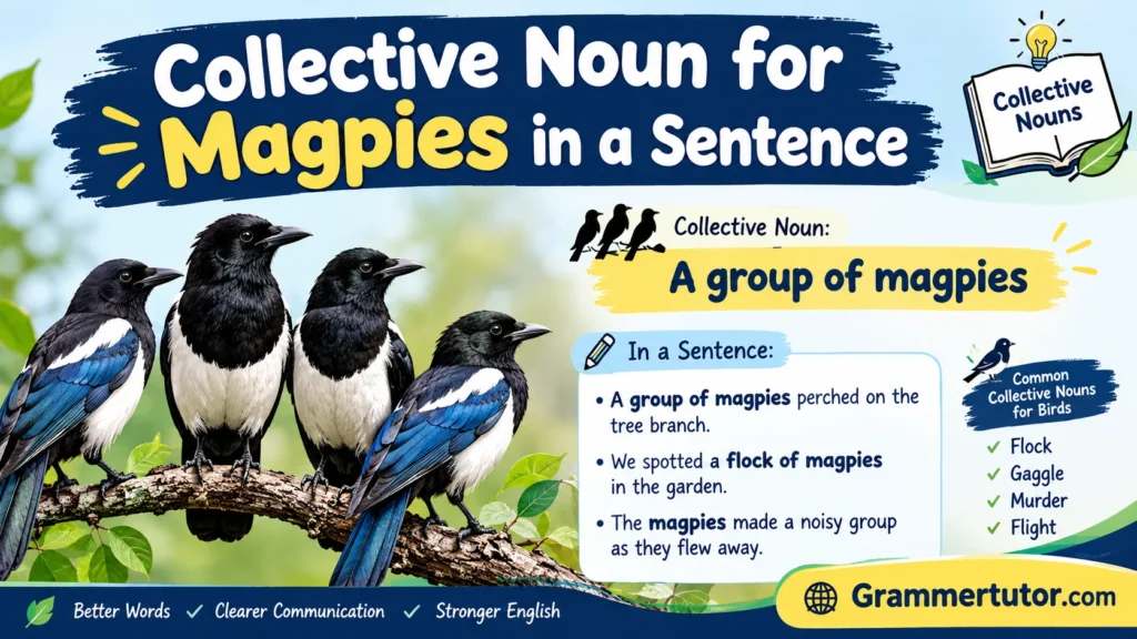 Collective Noun for Magpies in a Sentence