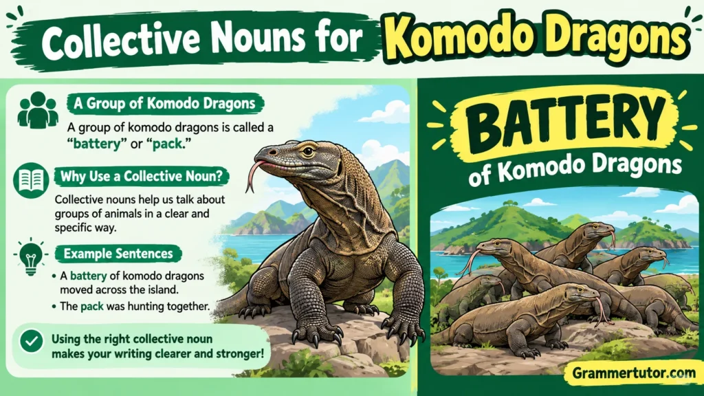 Collective Nouns for Komodo Dragons