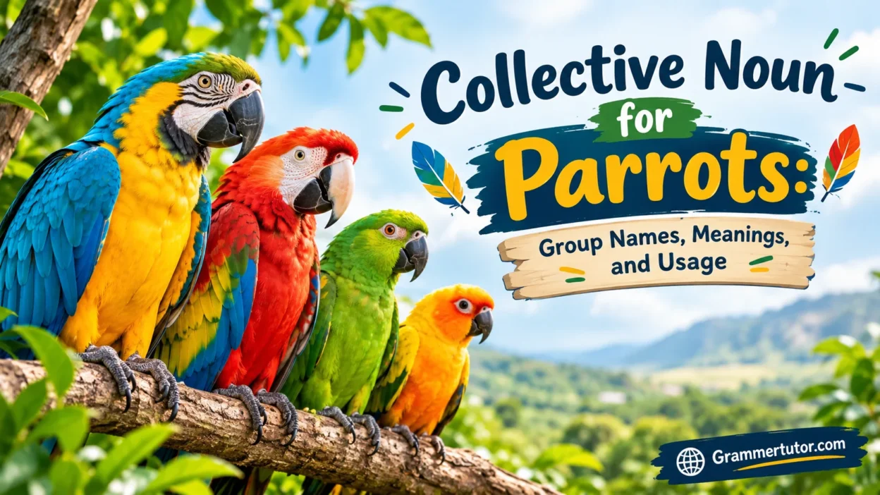 Collective Noun for Parrots: Group Names, Meanings, and Usage