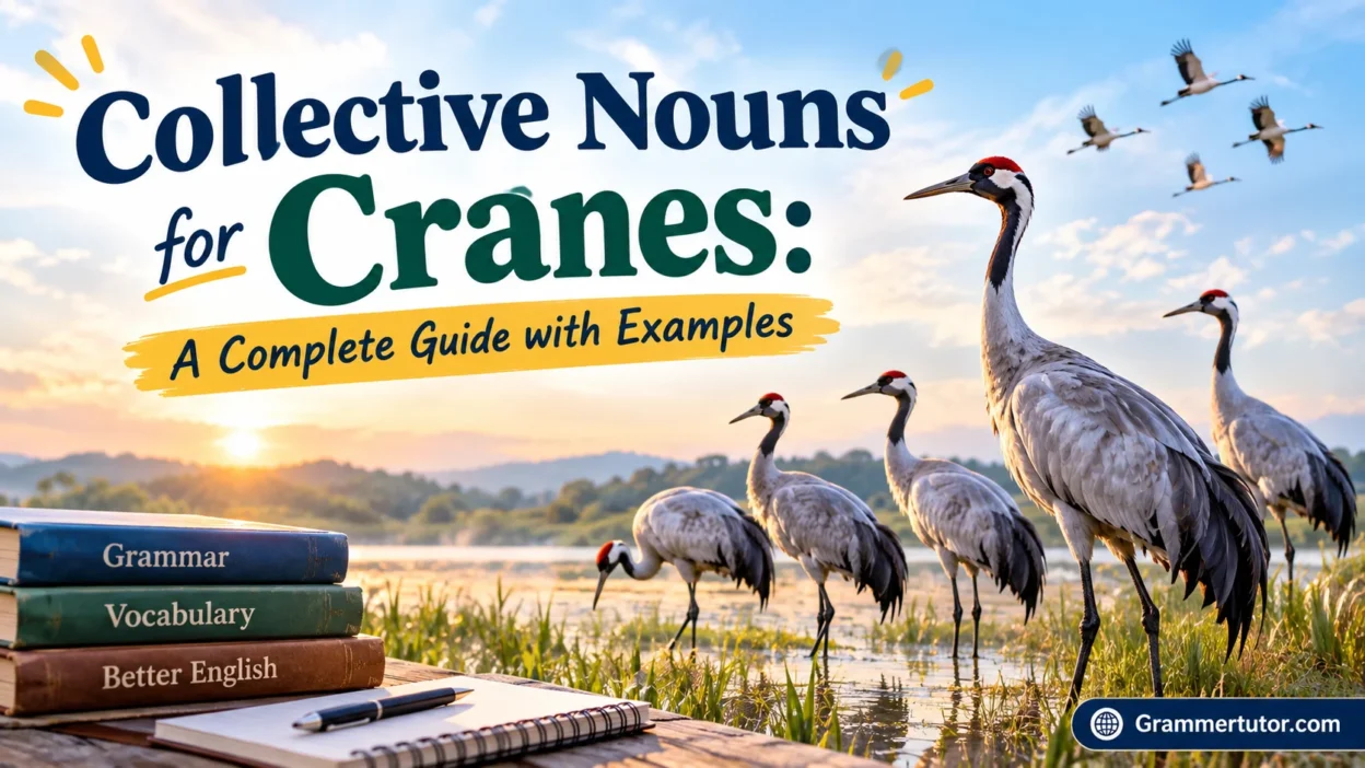Collective Nouns for Cranes: A Complete Guide with Examples