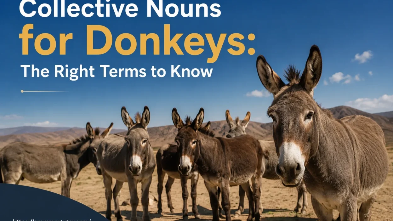 Collective Nouns for Donkeys: The Right Terms to Know