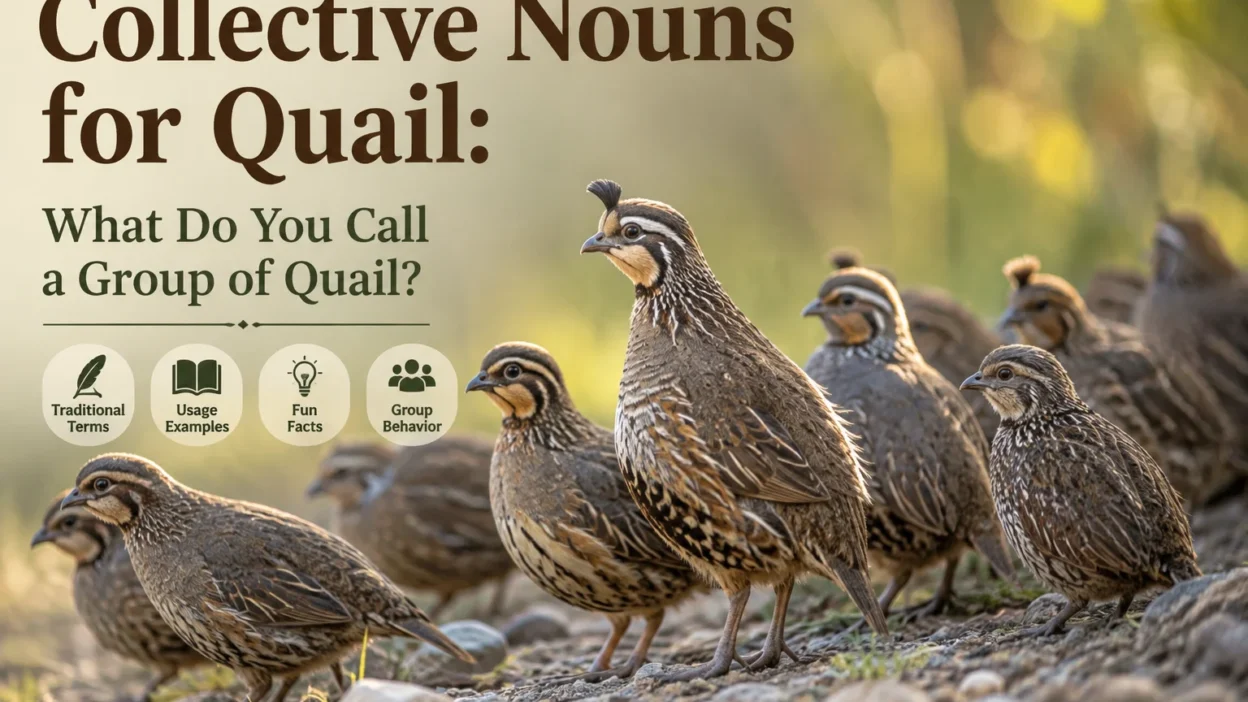 Collective Nouns for Quail: What Do You Call a Group of Quail?