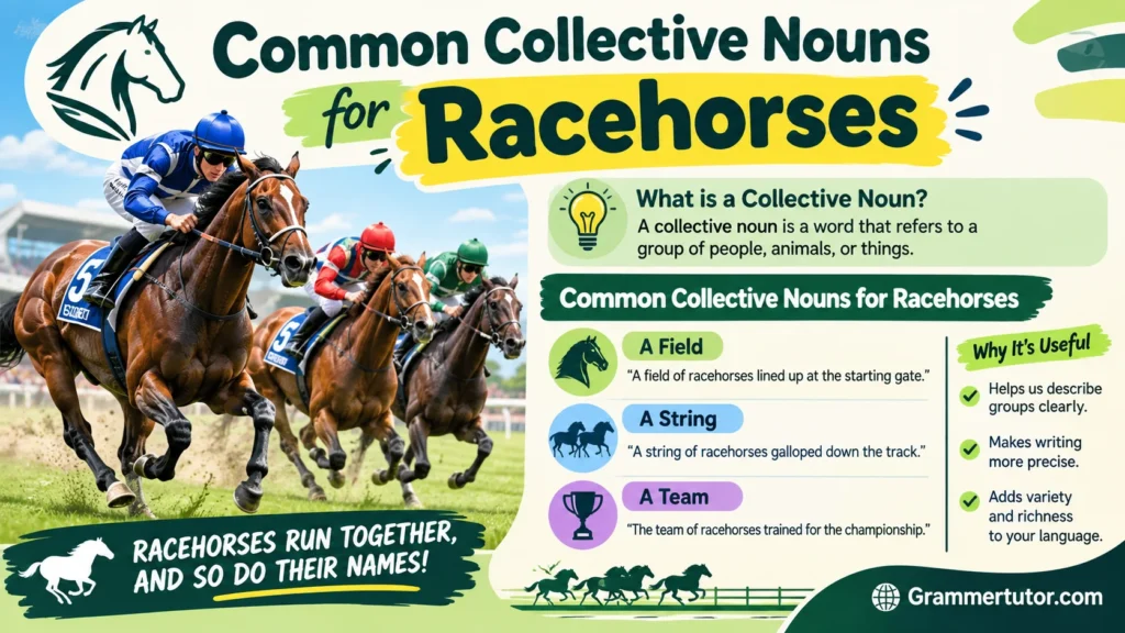 Common Collective Nouns for Racehorses