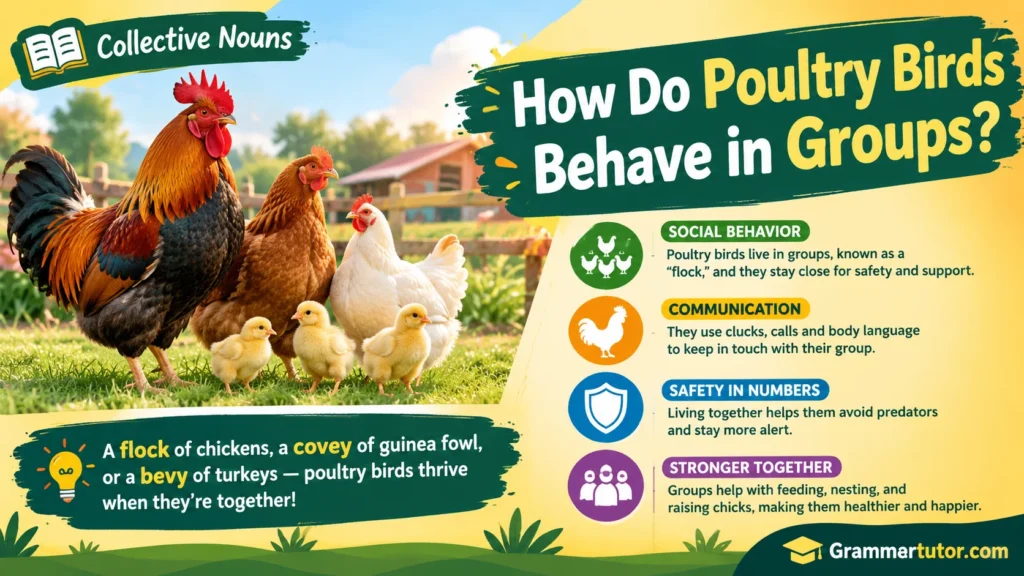 How Do Poultry Birds Behave in Groups?