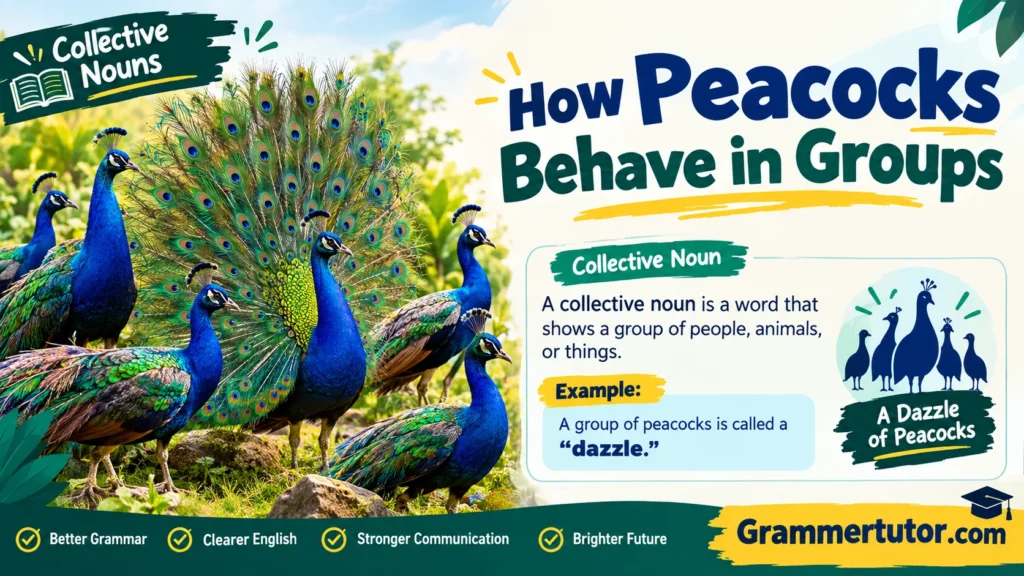 How Peacocks Behave in Groups