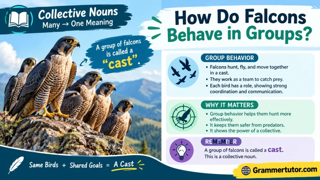 How Do Falcons Behave in Groups?