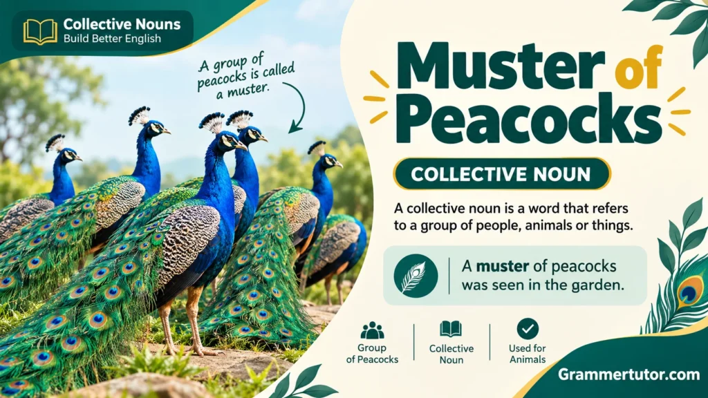 Muster of Peacocks