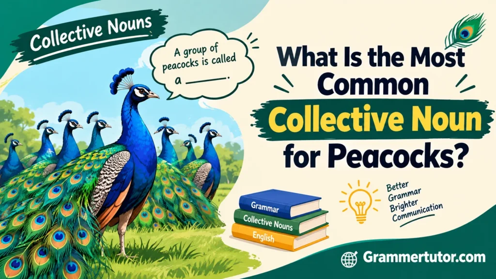 What Is the Most Common Collective Noun for Peacocks?
