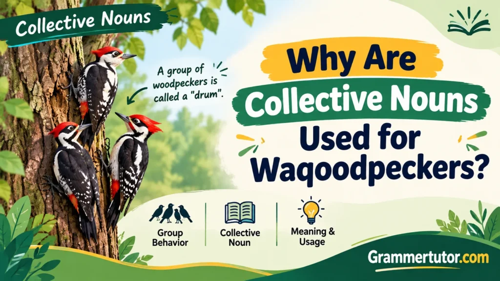 Why Are Collective Nouns Used for Waqoodpeckers?