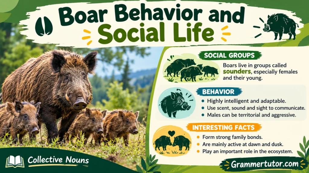 Boar Behavior and Social Life