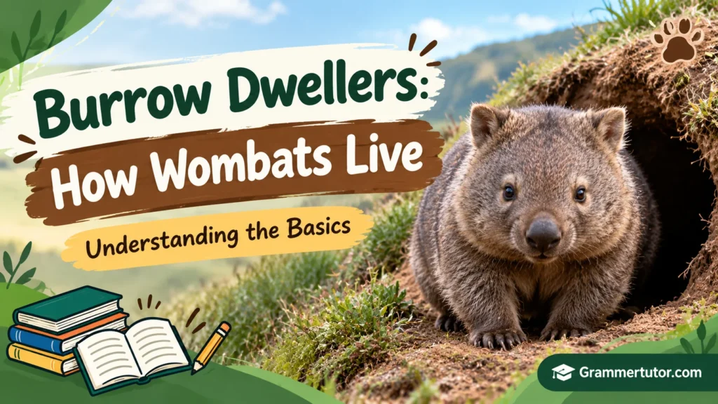 Burrow Dwellers: How Wombats Live
