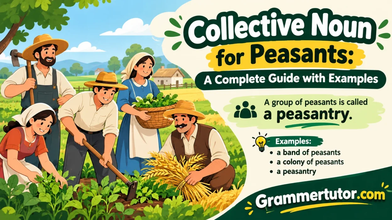 Collective Noun for Peasants: A Complete Guide with Examples