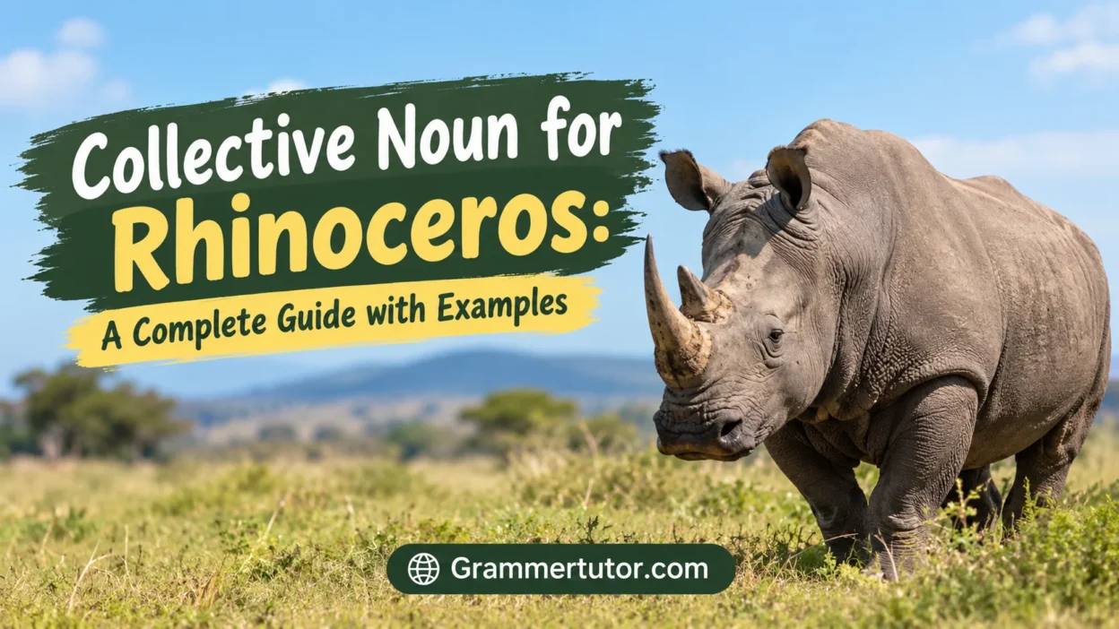 Collective Noun for Rhinoceros: A Complete Guide with Examples