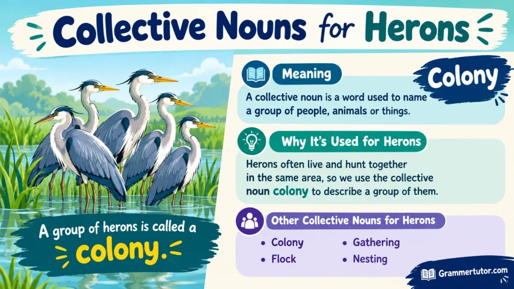 Collective Nouns for Herons