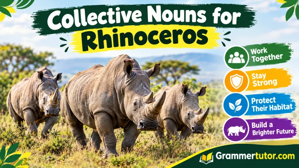 Collective Nouns for Rhinoceros