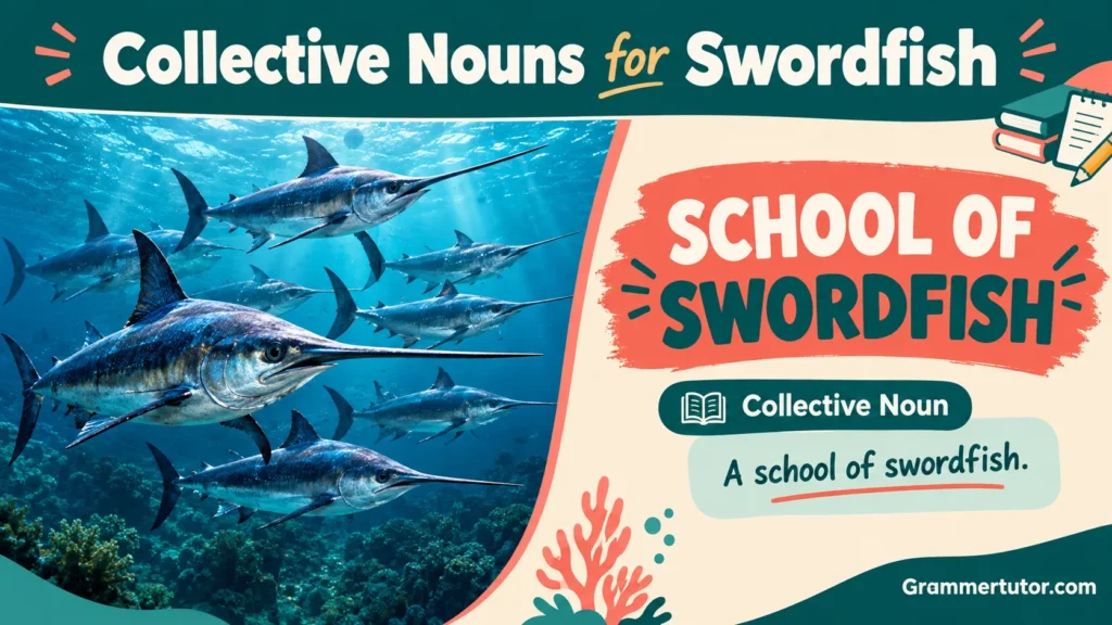 Collective Nouns for Swordfish