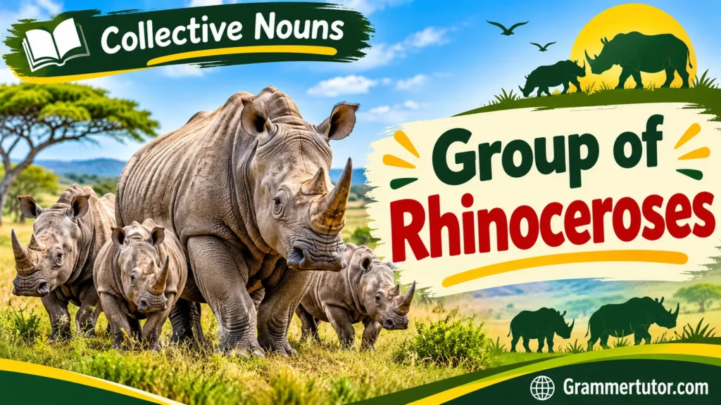 Group of Rhinoceroses