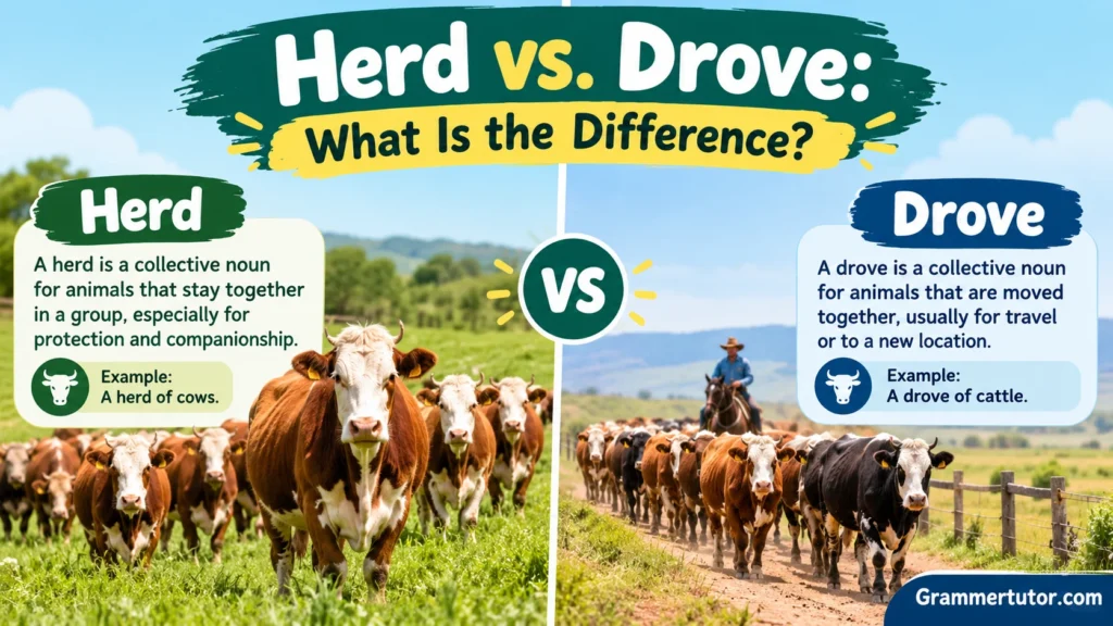 Herd vs. Drove: What Is the Difference?