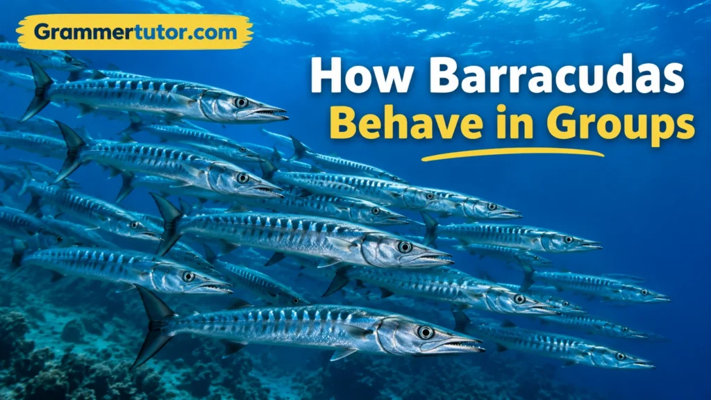 How Barracudas Behave in Groups