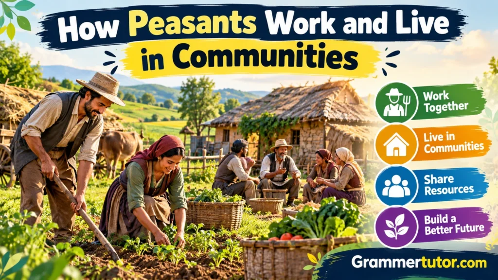 How Peasants Work and Live in Communities