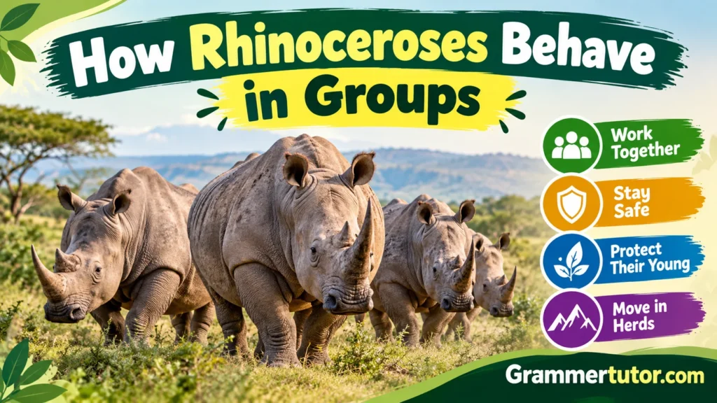 How Rhinoceroses Behave in Groups