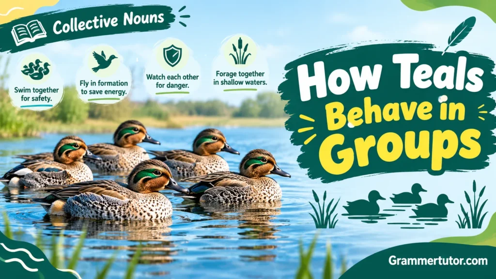 How Teals Behave in Groups