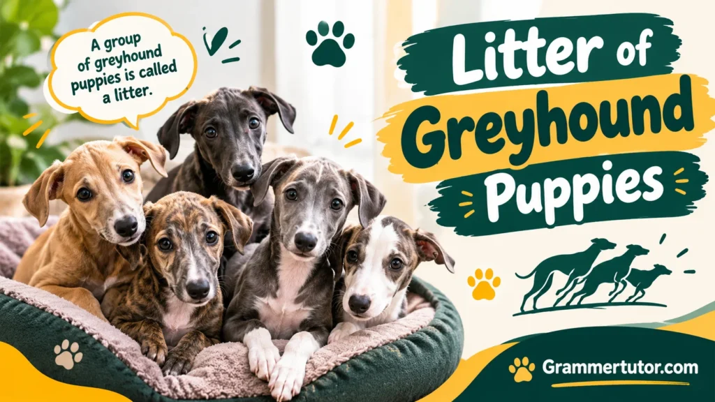 Litter of Greyhound Puppies