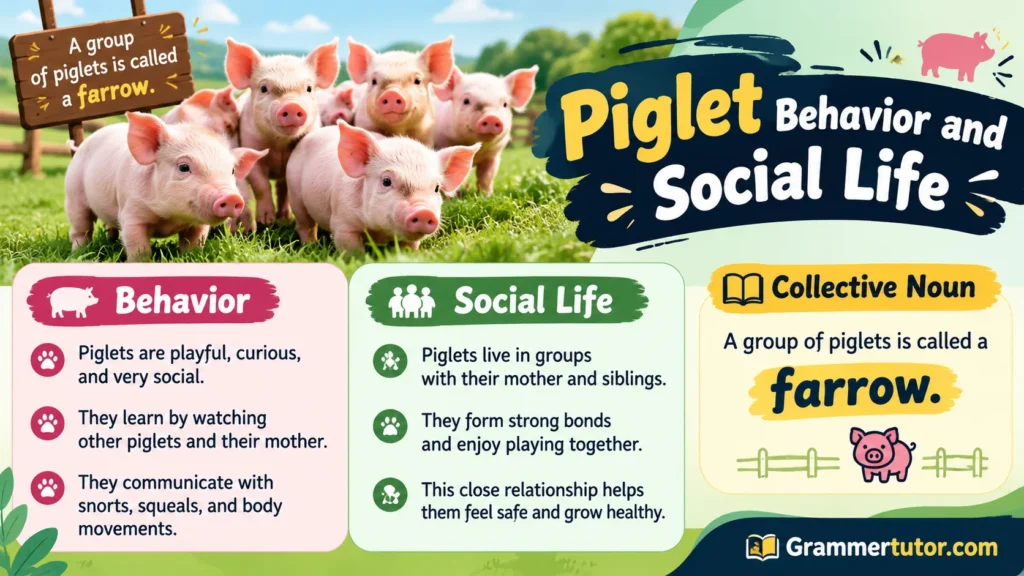 Piglet Behavior and Social Life