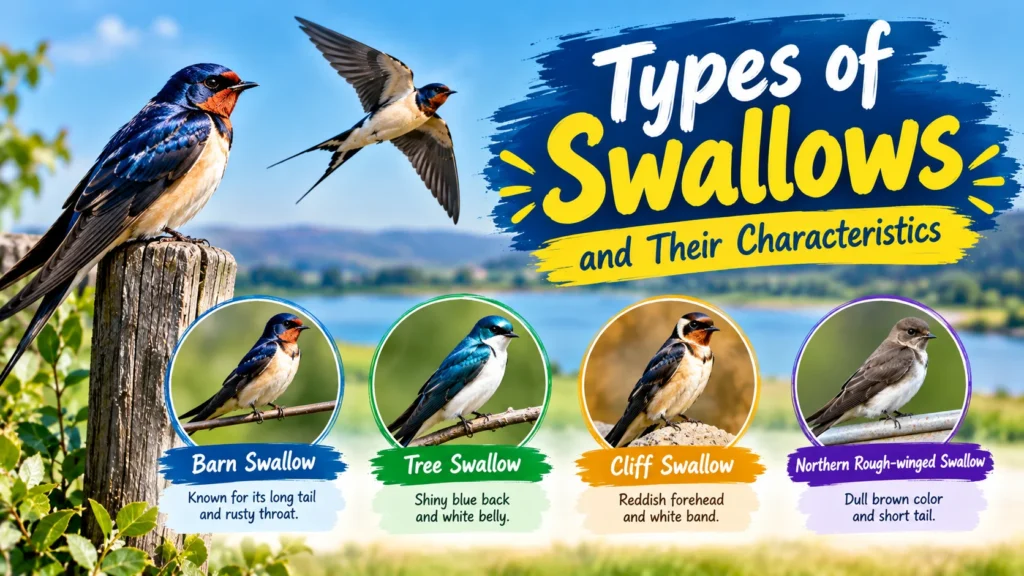 Types of Swallows and Their Characteristics