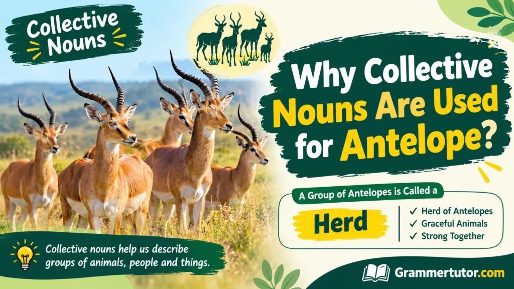 Why Collective Nouns Are Used for Antelope